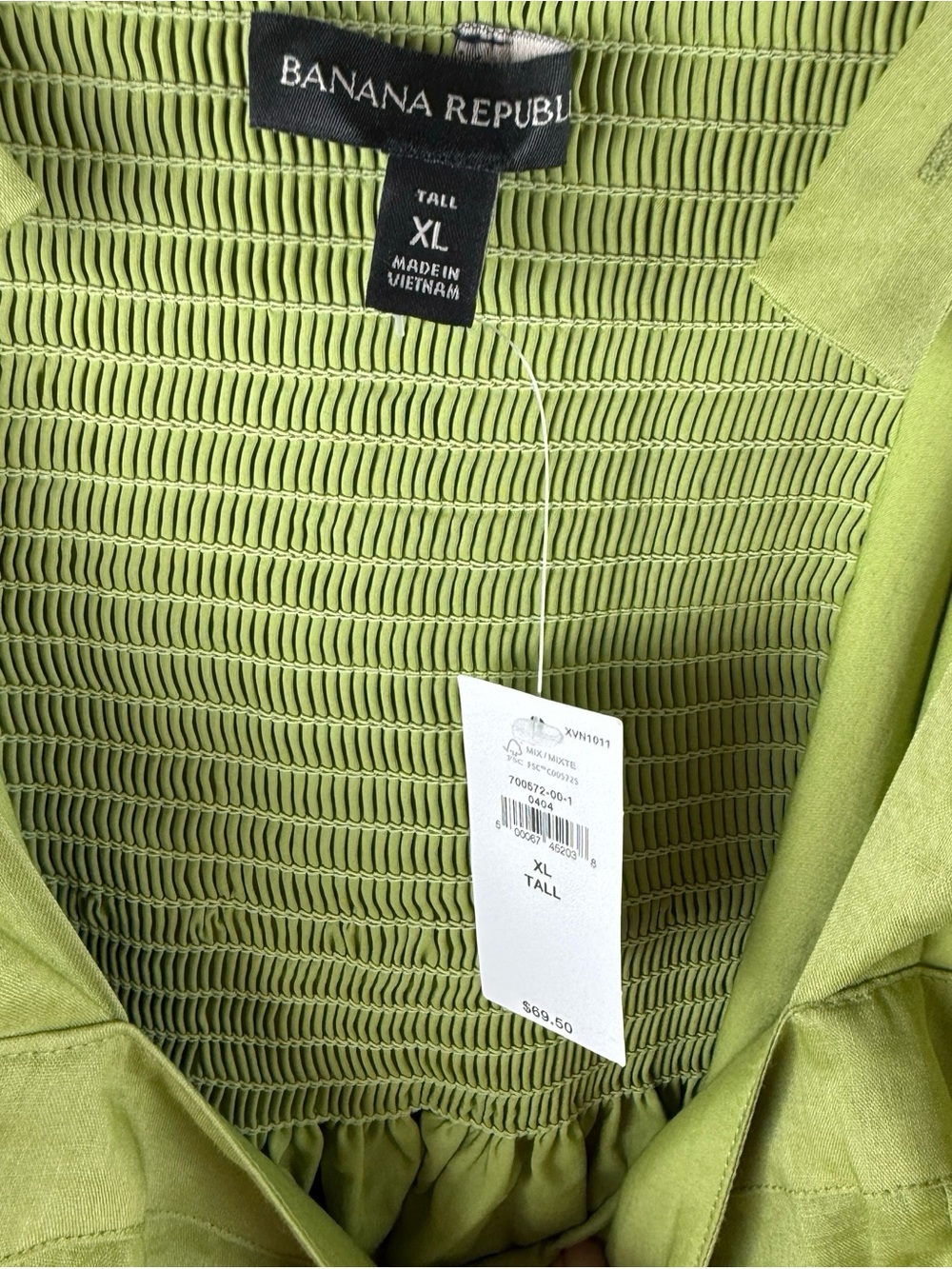 NWT Banana Republic Ramie Button Front Tank Top new XL Tall - Picture 4 of 9